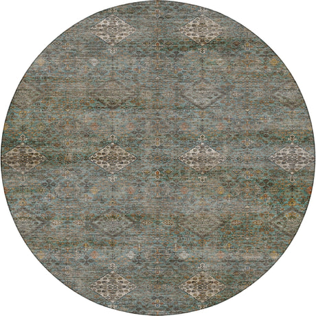 Dalyn Aristo AR1 Teal Rug round rug