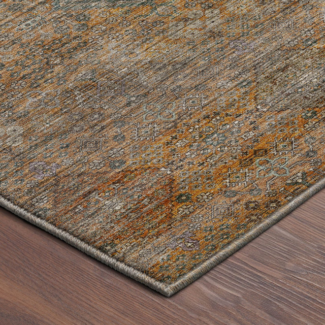 Dalyn Aristo AR1 Terracotta Rug corner detail
