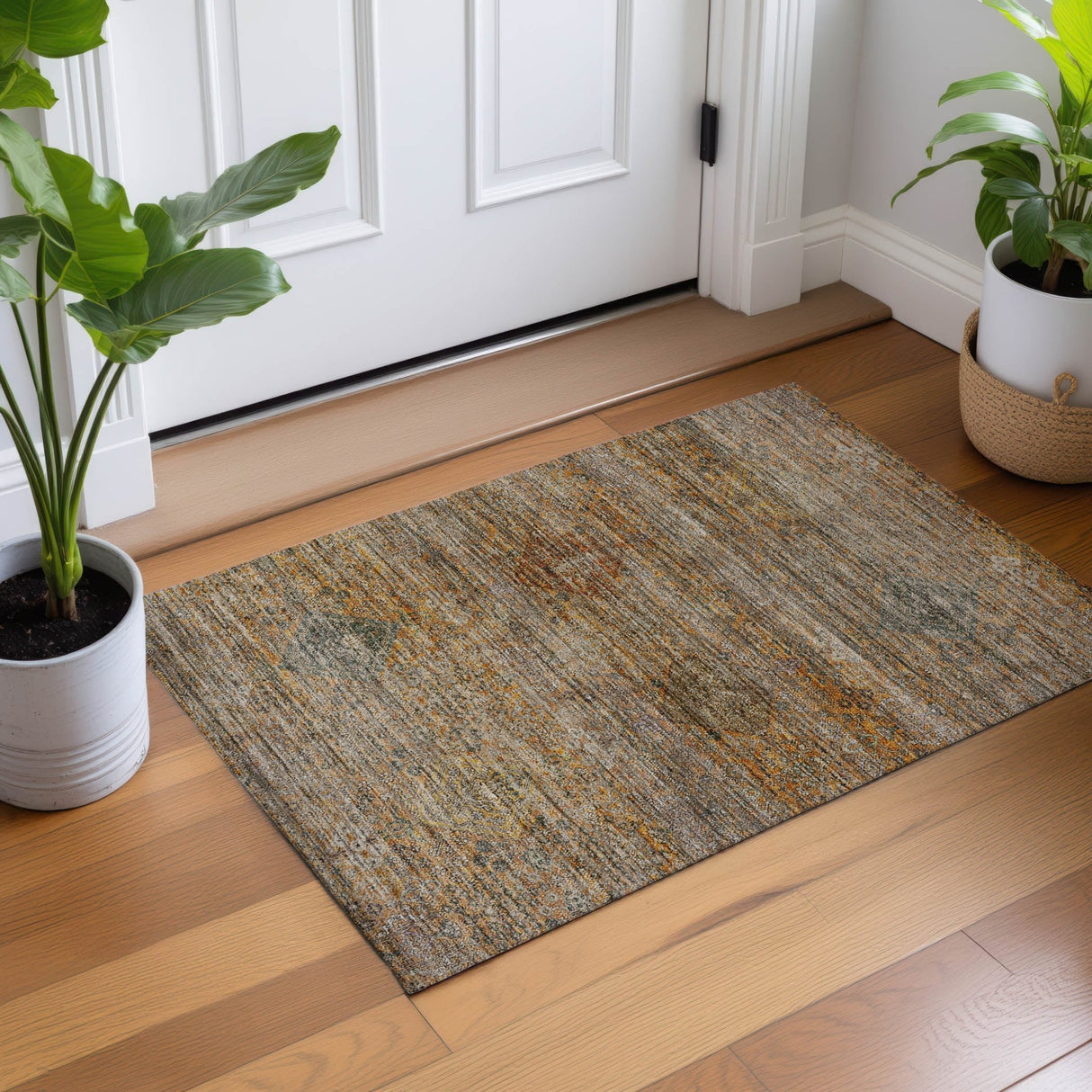 Dalyn Aristo AR1 Terracotta Rug shown in a room