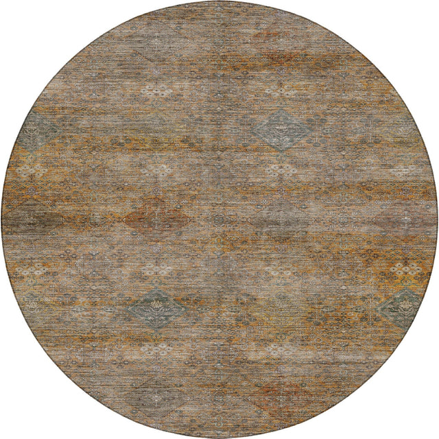 Dalyn Aristo AR1 Terracotta Rug round rug