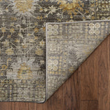 Dalyn Aristo AR2 Charcoal Rug backing detail