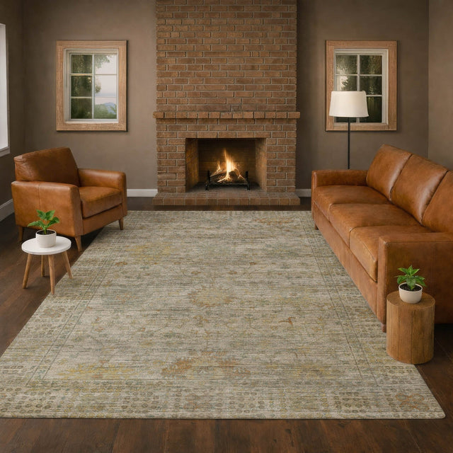 Dalyn Aristo AR2 Ivory Rug shown in a room