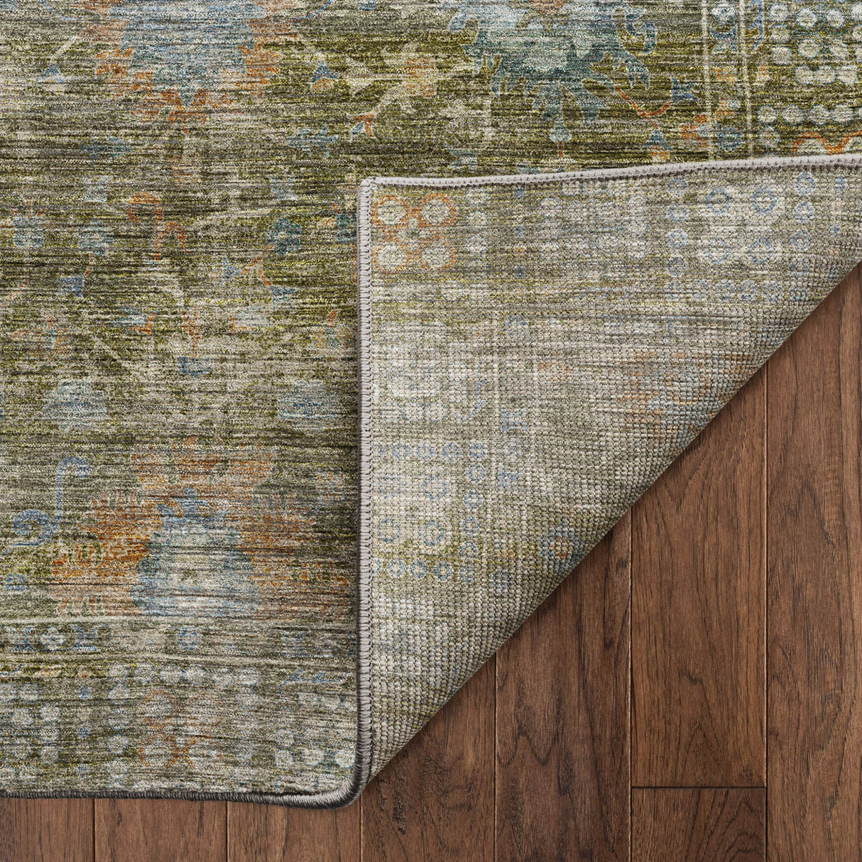 Dalyn Aristo AR2 Olive Rug backing detail