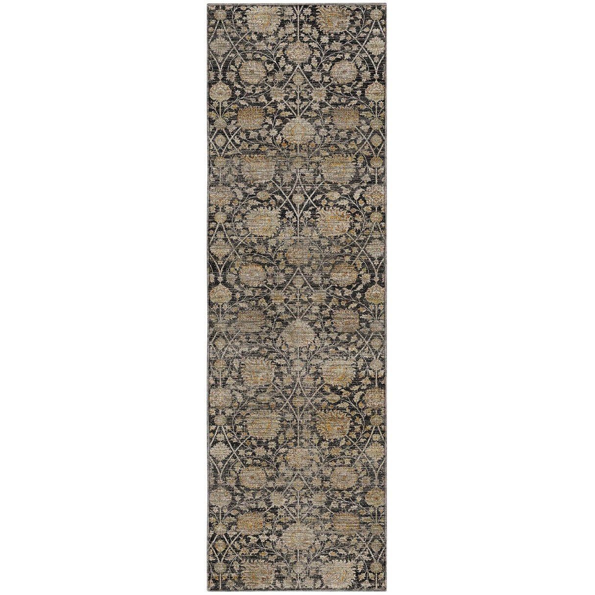 Dalyn Aristo AR3 Black Rug runner rug
