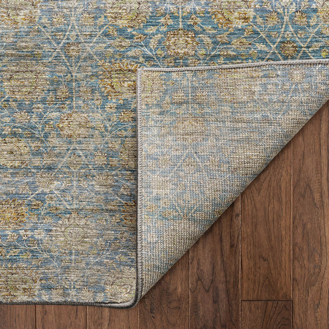 Dalyn Aristo AR3 Blue Rug backing detail