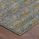 Dalyn Aristo AR3 Blue Rug corner detail