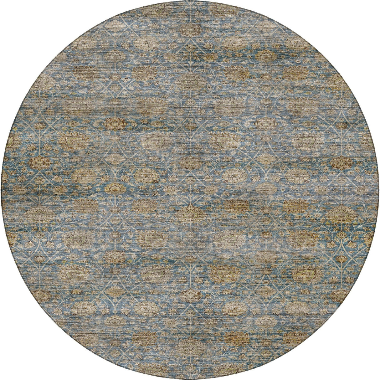 Dalyn Aristo AR3 Blue Rug round rug