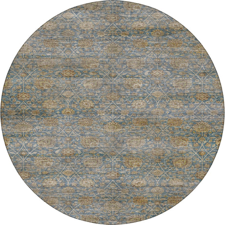 Dalyn Aristo AR3 Blue Rug round rug