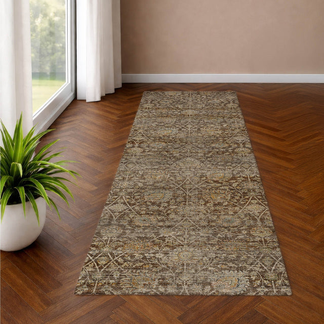 Dalyn Aristo AR3 Coffee Rug shown in a room