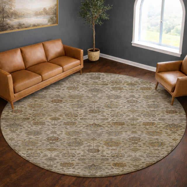 Dalyn Aristo AR3 Ivory Rug shown in a room