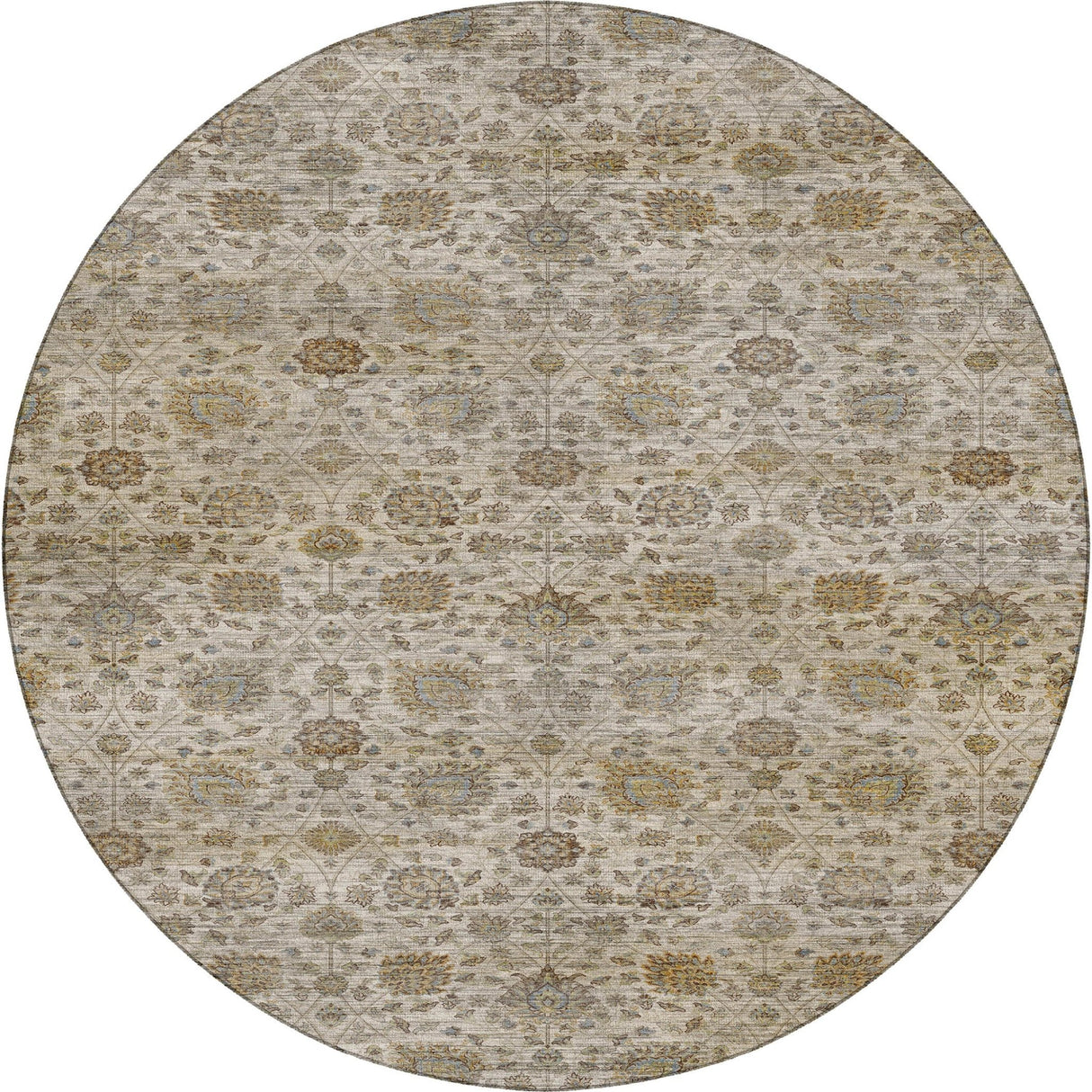 Dalyn Aristo AR3 Ivory Rug round rug