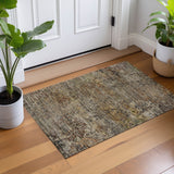 Dalyn Aristo AR4 Taupe Rug shown in a room