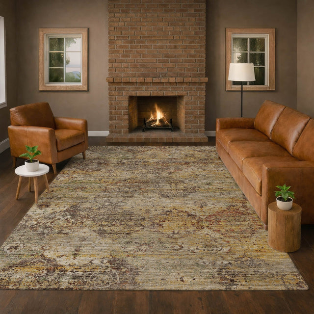 Dalyn Aristo AR4 Wheat Rug shown in a room