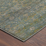 Dalyn Aristo AR5 Teal Rug corner detail