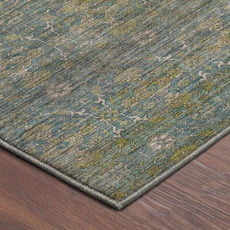 Dalyn Aristo AR5 Teal Rug corner detail