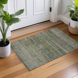 Dalyn Aristo AR5 Teal Rug shown in a room