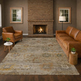 Dalyn Aristo AR6 Beige Rug shown in a room