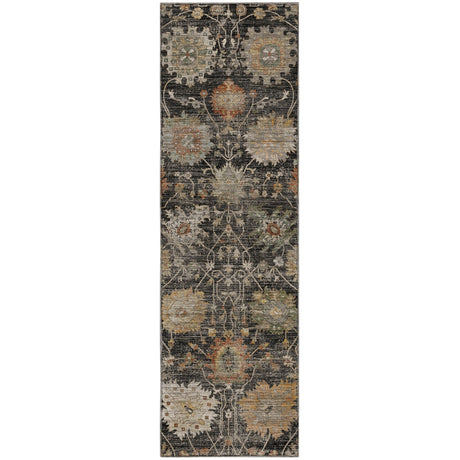 Dalyn Aristo AR6 Black Rug runner rug