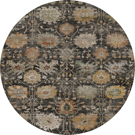 Dalyn Aristo AR6 Black Rug round rug