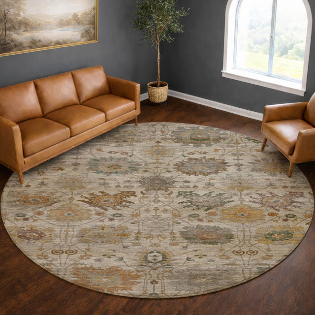 Dalyn Aristo AR6 Ivory Rug shown in a room