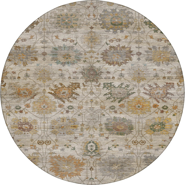 Dalyn Aristo AR6 Ivory Rug round rug