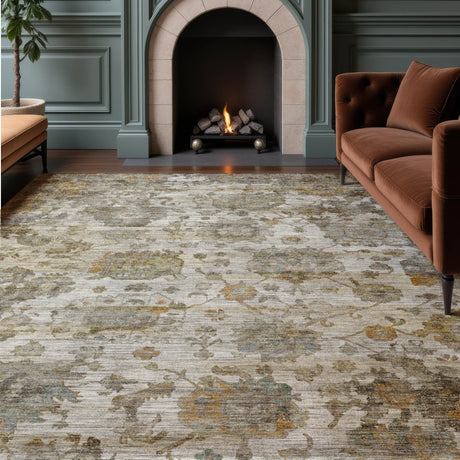 Dalyn Aristo AR7 Ivory Rug shown in a room
