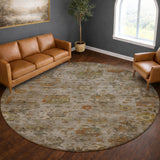 Dalyn Aristo AR7 Silver Rug shown in a room