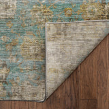 Dalyn Aristo AR7 Teal Rug backing detail
