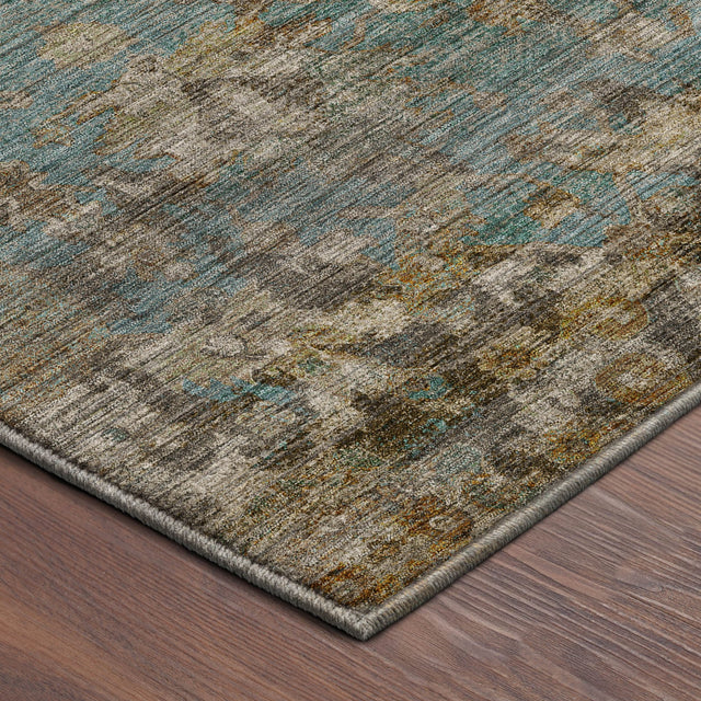 Dalyn Aristo AR7 Teal Rug corner detail