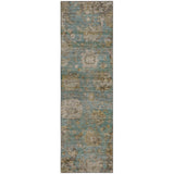 Dalyn Aristo AR7 Teal Rug runner rug