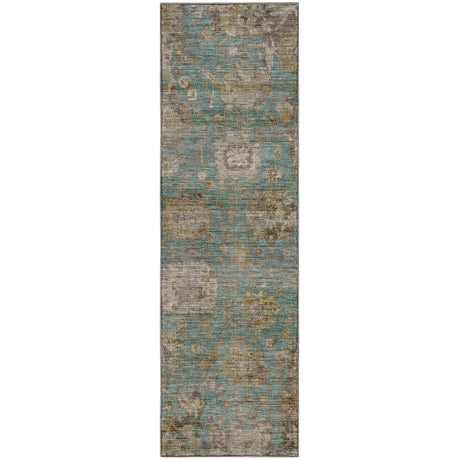 Dalyn Aristo AR7 Teal Rug runner rug