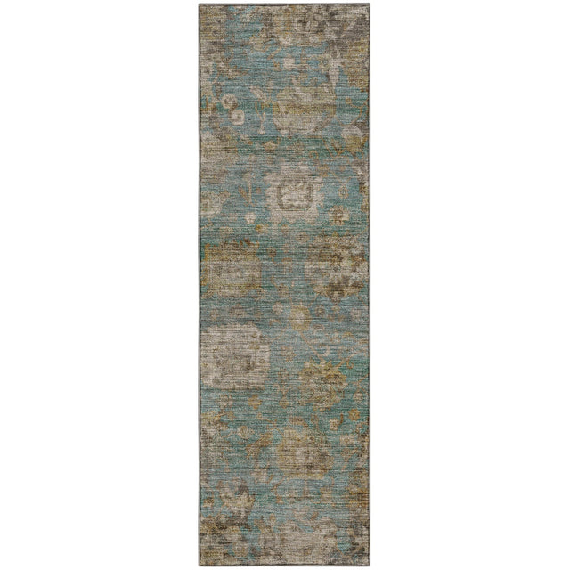 Dalyn Aristo AR7 Teal Rug runner rug