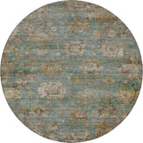 Dalyn Aristo AR7 Teal Rug round rug
