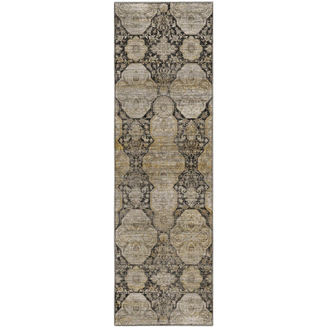 Dalyn Aristo AR8 Black Rug runner rug
