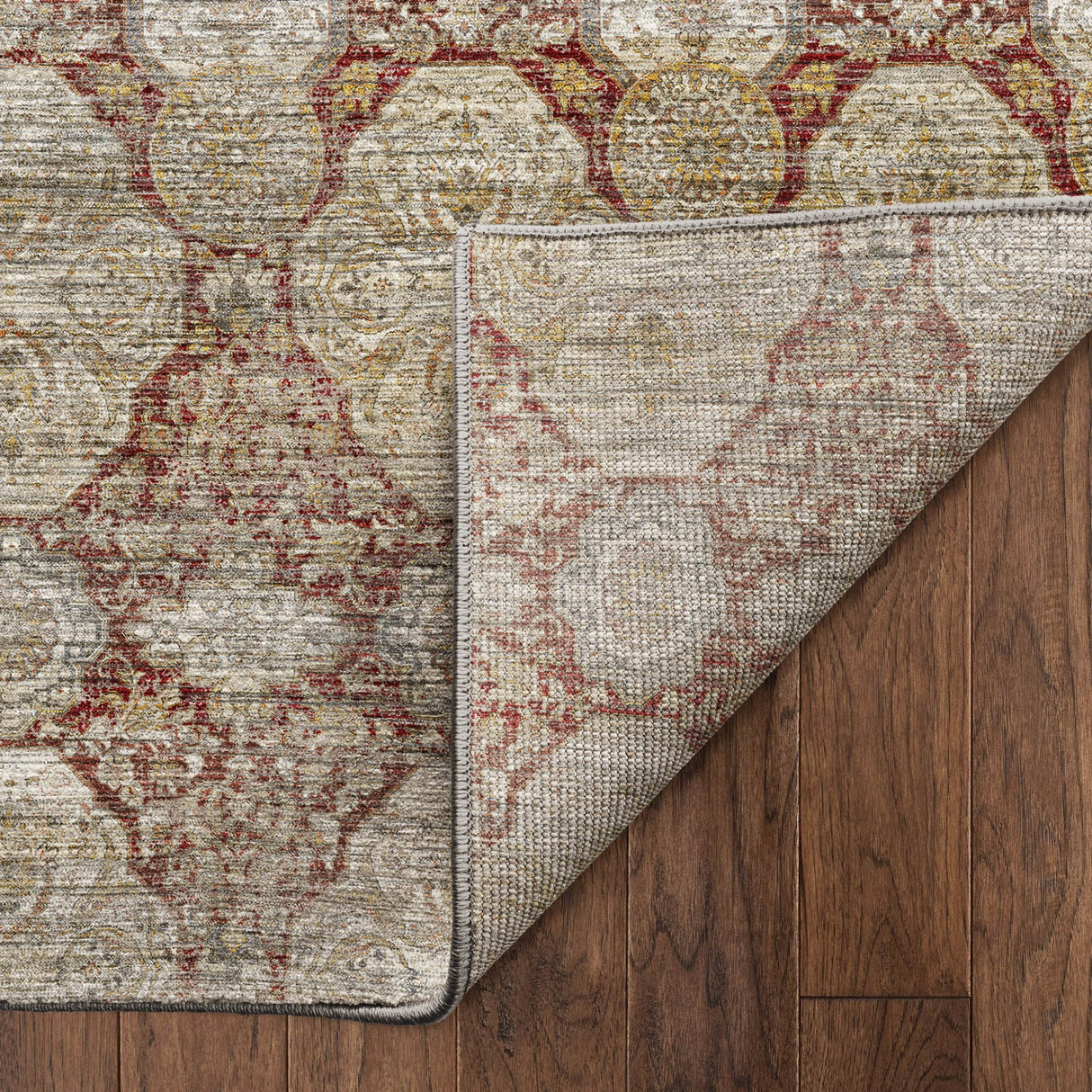 Dalyn Aristo AR8 Burgundy Rug backing detail