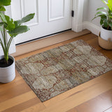 Dalyn Aristo AR8 Burgundy Rug shown in a room