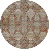 Dalyn Aristo AR8 Burgundy Rug round rug