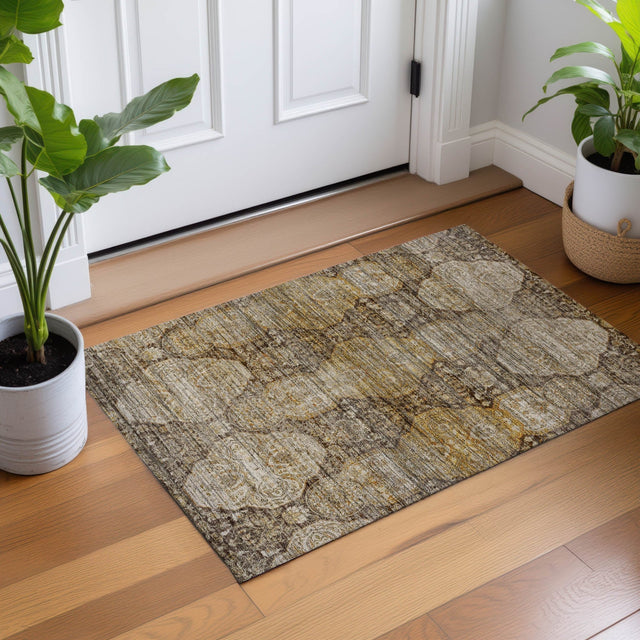 Dalyn Aristo AR8 Coffee Rug shown in a room