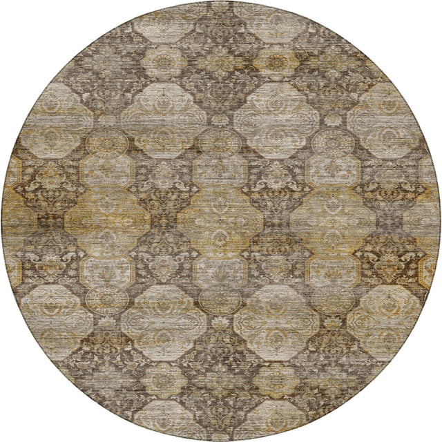 Dalyn Aristo AR8 Coffee Rug round rug
