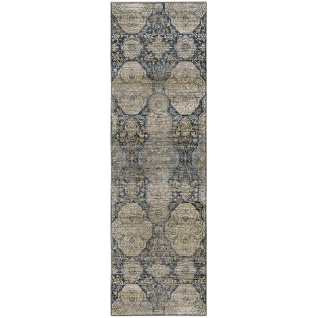 Dalyn Aristo AR8 Navy Rug runner rug