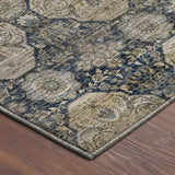 Dalyn Aristo AR8 Navy Rug corner detail