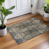 Dalyn Aristo AR8 Navy Rug shown in a room