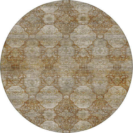 Dalyn Aristo AR8 Terracotta Rug round rug