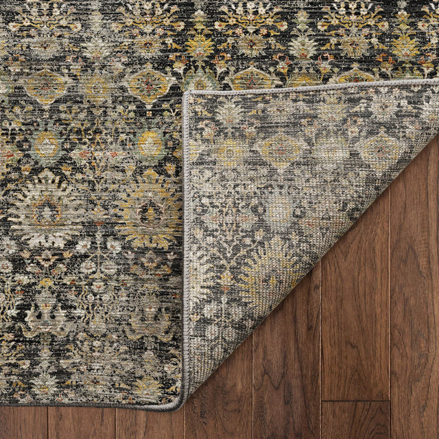 Dalyn Aristo AR9 Black Rug backing detail