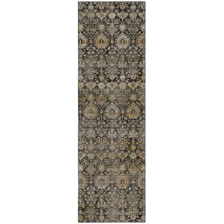 Dalyn Aristo AR9 Black Rug runner rug