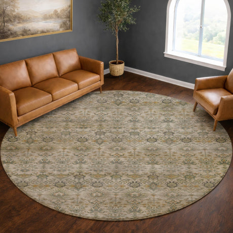 Dalyn Aristo AR9 Ivory Rug shown in a room