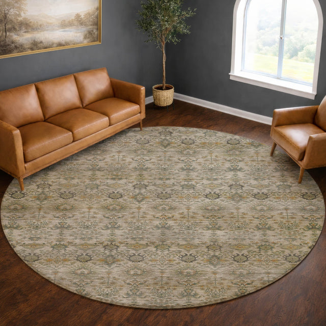 Dalyn Aristo AR9 Ivory Rug shown in a room