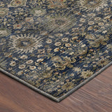 Dalyn Aristo AR9 Navy Rug corner detail