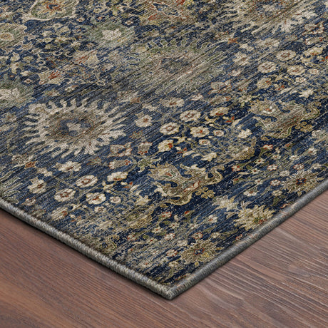 Dalyn Aristo AR9 Navy Rug corner detail