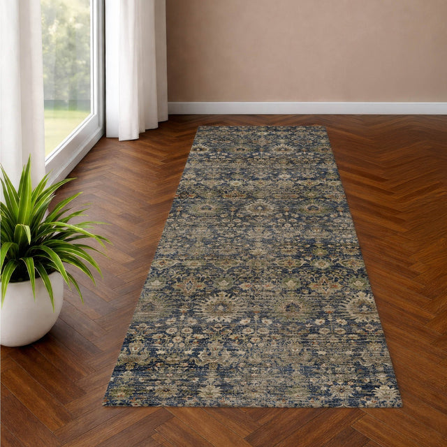 Dalyn Aristo AR9 Navy Rug shown in a room